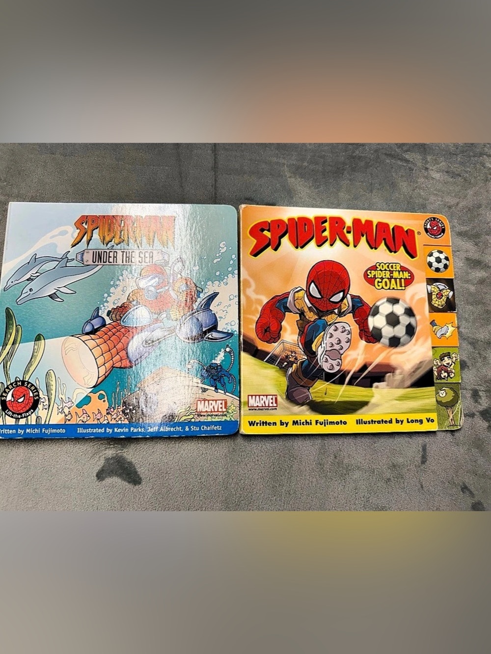 Marvel Spider-Man board books Set Red & Yellow